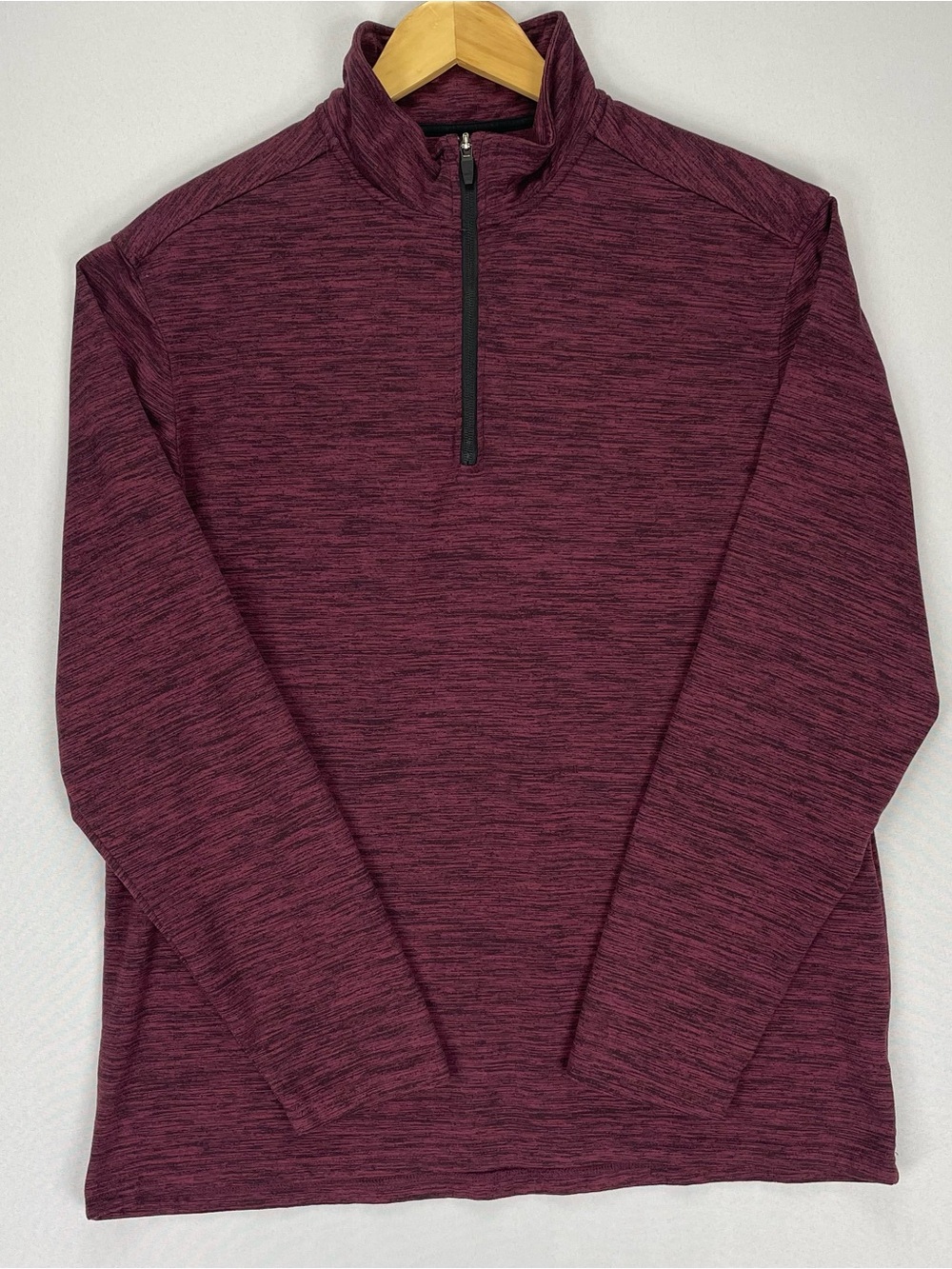 01.algo Performance Quarter Zip Pullover Sweatshirt Men’s XL Maroon / Black